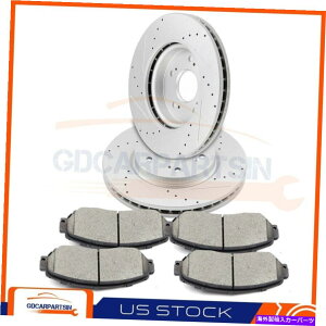 brake disc rotor u[LtgfBXN[^[Z~bNpbhhhbgz_NXX^[c[12-2014 Brake Front Disc Rotors Ceramic Pads Drilled Slot For Honda Crosstour 12 - 2014