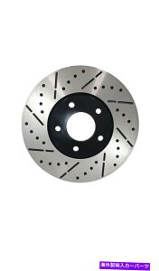 brake disc rotor [�t�����g�h�������X���b�g�u���[�L���[�^�[�Z���~�b�N�p�b�h] 2009�N12��2������2009�t�H�[�h�G�b�W [Front Drill&Slot Brake Rotors Ceramic Pads] Fit 2009 Ford Edge From 12/2/08�y���s�A���i�z