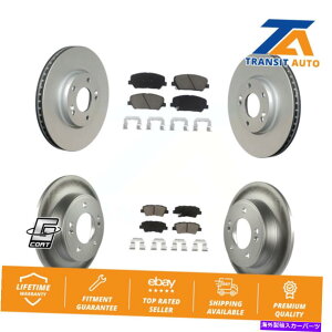 brake disc rotor �t�����g���A�R�[�g�u���[�L���[�^�[�q�����_�C���F���X�^�[KIA�t�H���eKOUP�p�Z���~�b�N�p�b�h�L�b�g Front Rear Coat Brake Rotors Ceramic Pad Kit For Hyundai Veloster Kia Forte Koup�y���s�A���i