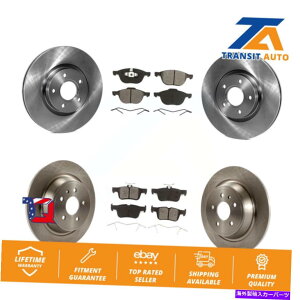 brake disc rotor フォードエスケープ用のフロントリアディスクブレーキローターとセミメタルパッドキット Front Rear Disc Brake Rotors And Semi-Metallic Pads Kit For Ford Escape