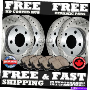 brake disc rotor P0146 Fit 2006 2007 Honda Ridgeline Cross Drilled Brake Rotors�Z���~�b�N�p�b�hF+R P0146 FIT 2006 2007 Honda Ridgeline Cross Drilled Brake Rotors Ceramic Pads F+R�y���s�A���i�z