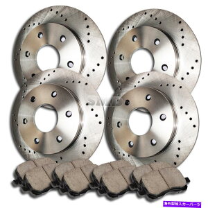 brake disc rotor A0327 FIT 2004Y^C^A}_NXhhu[L[^[Z~bNpbhF+R A0327 FIT 2004 Nissan Titan Armada Cross Drilled Brake Rotors Ceramic Pads F+R
