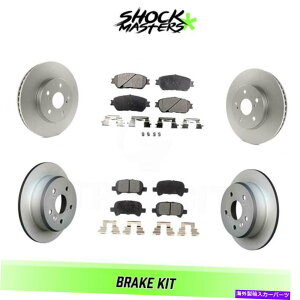 brake disc rotor 2004N2008Ñg^\̃tgAZ~bNu[LpbhR[eBO[^[Lbg Front & Rear Ceramic Brake Pad & Coated Rotor Kit for 2004-2008 Toyota Solara