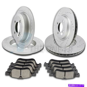 brake disc rotor 2002-2006~jN[p[tgуAfBXNu[L[^[Z~bNpbh Fits 2002-2006 Mini Cooper Front AND Rear Discs Brake Rotors Ceramic Pads