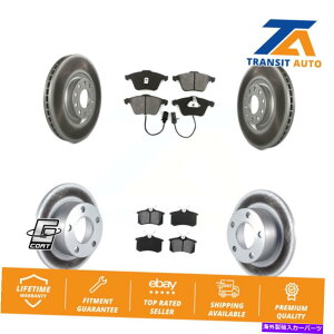 brake disc rotor AEfBA6p̃tgAR[eBOfBXNu[L[^[ƃZ~^pbhLbg Front Rear Coated Disc Brake Rotors And Semi-Metallic Pads Kit For Audi A6