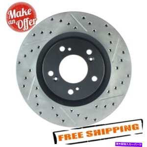 brake disc rotor 00-09z_S2000p̃XgbvebNX|[chXbg1s[Xtgu[L[^[ StopTech Sport Drilled & Slotted 1-Piece Front Brake Rotor for 00-09 Honda S2000
