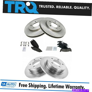 brake disc rotor TRQ�t�����g�����A�Z���~�b�N�u���[�L�p�b�h�����[�^�[�L�b�gw/fluids for Chrysler Pacifica TRQ Front & Rear Ceramic Brake Pad & Rotor Kit w/Fluids for Chrysler Pacifica