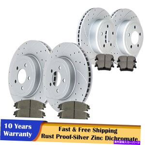 brake disc rotor tgA[^[ƃu[LpbhtBbg5.7L_bW[d}OiNCX[300Lbg Front Rear Rotors and Brake Pads Fit 5.7L Dodge Charger Magnum Chrysler 300 Kits