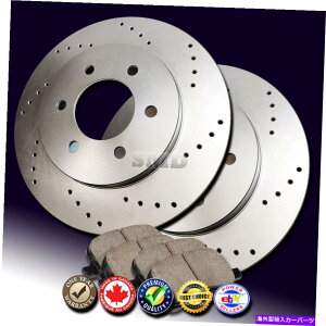 brake disc rotor Z0630 Fit 2003 2004 Dodge Dakota Lear Disc Drilled Brake RotorsZ~bNpbh Z0630 FIT 2003 2004 Dodge Dakota REAR DISC Drilled Brake Rotors Ceramic Pads
