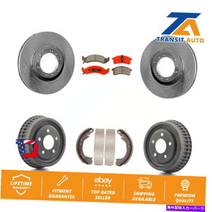 brake disc rotor �t�����g���A�u���[�L���[�^�[�Z�~���^���b�N�p�b�h���h�����L�b�g�r���C�b�N���T�u���I�[���h���[�r�� Front Rear Brake Rotor Semi-Metallic Pad & Drum Kit For Buick LeSabre Oldsmobile�y���s�A