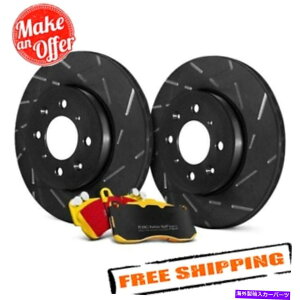 brake disc rotor EBC S9KF1655�X�e�[�W9 93-05�z���_�V�r�b�N�p�̃X�[�p�[�X���[�v�X���b�g�t�����g�u���[�L�L�b�g EBC S9KF1655 Stage 9 Super Sleeper Slotted Front Brake Kit for 93-05 Honda Civic�y���s�A���i�z