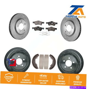 brake disc rotor hbWOhLo^Ep̃tgAu[L[^[Z~^bNpbhhLbg Front Rear Brake Rotor Semi-Metallic Pad Drum Kit For Dodge Grand Caravan Town &