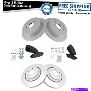 brake disc rotor �g���^���N�T�X�p�̃t�����g�����A�Z���~�b�N�f�B�X�N�u���[�L�p�b�h��G�R�[�e�B���O���[�^�[�L�b�g Front & Rear Ceramic Disc Brake Pads & G-Coated Rotor Kit for Toyota Lexus�y���s�A���i�z