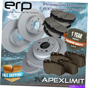 brake disc rotor 2000-2002��F+R���[�^�[�ƃp�b�h�����Z�f�X�x���cCLK320 w/1�ێ����A�s�� F+R Rotors & Pads for 2000-2002 Mercedes Benz CLK320 w/1 retaining rear pin�y���s�A���i�z