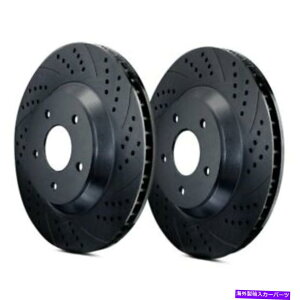 brake disc rotor Infiniti FX35 05-12�_�u���h�����ƃX���b�g�t���t�����g�u���[�L���[�^�[�p For Infiniti FX35 05-12 Double Drilled & Slotted Front Brake Rotors�y���s�A���i�z
