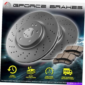 brake disc rotor 2002�N����2004�N�̃��A�N���X�h�������[�^�[�ƃp�b�havalanche 1500 2wd 6�X�^�b�h325mm REAR Cross Drilled Rotors & Pads for 2002-2004 Avalanche 1500 2WD 6 stud 325mm�y���s�A���i�z