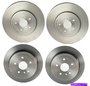 brake disc rotor NTXRX330 RX350{fp̃u{tgуAu[LfBXN[^[Lbg Brembo Front and Rear Brake Disc Rotors Kit for Lexus RX330 RX350 Japan Models