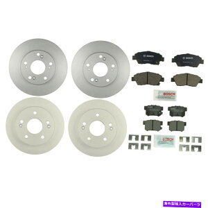 brake disc rotor {bVtg261mmA259mmfBXN[^[Z~bgpbhAcura rsxpu[LLbg Bosch Front 261mm & Rear 259mm Disc Rotors Semi-Met Pads Brake Kit For Acura RSX