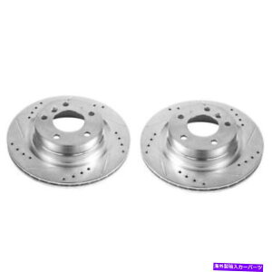 brake disc rotor 14-16 BMW 228i���A���G�{�����[�V�����h�������X���b�g���[�^�[�̃p���[�X�g�b�v - �y�A PowerStop for 14-16 BMW 228i Rear Evolution Drilled & Slotted Rotors - Pair�y���s�A���i�z