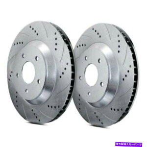 brake disc rotor _bW[dp15-20 ATLI[gX|[chƃXbgttgu[L[^[p For Dodge Charger 15-20 ATL Autosports Drilled & Slotted Front Brake Rotors