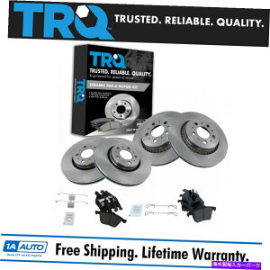 brake disc rotor TRQ�t�����g�Z���~�b�N�u���[�L�p�b�h�ƃ��[�^�[�t�����g�����A�L�b�g�{���{XC90 316mm TRQ Front Ceramic Brake Pad & Rotor Front & Rear Kit for Volvo XC90 316mm�y���s�A���i�z