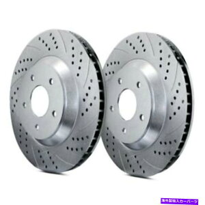 brake disc rotor Ford Fusion 18-19 ATL Autosports�_�u���h�����ƃX���b�g�t���t�����g�u���[�L���[�^�[�p For Ford Fusion 18-19 ATL Autosports Double Drilled & Slotted Front Brake Rotors�y���s�A���i�z