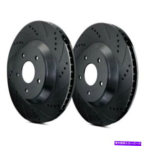 brake disc rotor _bW[dp15-20 ATLI[gX|[chƃXbgttgu[L[^[p For Dodge Charger 15-20 ATL Autosports Drilled & Slotted Front Brake Rotors