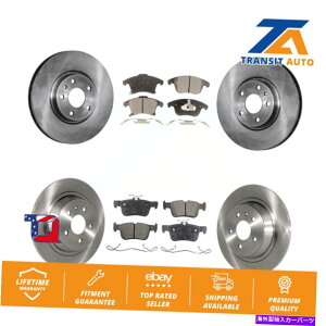 brake disc rotor �t�H�[�h�t���[�W���������J�[��MKZ�p�̃t�����g���A�f�B�X�N�u���[�L���[�^�[�ƃZ���~�b�N�p�b�h�L�b�g Front Rear Disc Brake Rotors And Ceramic Pads Kit For Ford Fusion Lincoln MKZ�y���s�A��