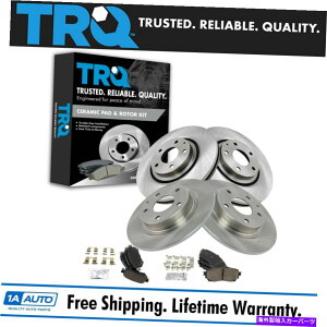 brake disc rotor TRQ�t�����g�����APOSI�Z���~�b�N�f�B�X�N�u���[�L�p�b�h�����[�^�[�L�b�g�}�c�_6�V���� TRQ Front & Rear Posi Ceramic Disc Brake Pads & Rotors Kit for Mazda 6 New