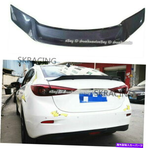 CO GAp[c }c_3Z_ANZ2014-2018J[{t@Co[AgNX|C[bvEBO For Mazda 3 Sedan Axela 2014-2018 Carbon Fiber Rear Trunk Spoiler Lip Wing