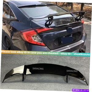 CO GAp[c 2016-2018z_VrbNOXubNGTAgNEBOX|C[ɓKĂ܂ Fits For 2016-2018 Honda Civic Gloss Black GT Rear Trunk Wing Spoiler