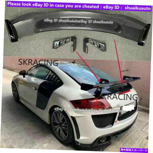 CO GAp[c AEfBTT TTS TTRS SLINEJ[{t@Co[AgNbvX|C[u[cɓK Fits For Audi TT TTS TTRS Sline Carbon Fiber Rear Trunk Lip Spoiler Boot Wing