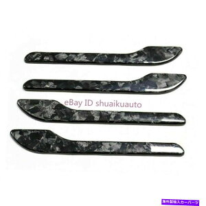 海外製 エアロパーツ テスラモデル3 y外装ドアハンドルカバートリム鍛造乾燥炭素繊維 For Tesla Model 3 Y Exterior Door Handle Cover Trims Forged Dry Carbon Fiber