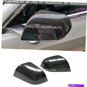CO GAp[c Tesla Model Y S 3A܂̓}bgJ[{t@Co[Ar[~[Jo[ Fits Tesla Model Y S 3 Real Glossy or Matte Carbon Fiber Rear View Mirror Cover
