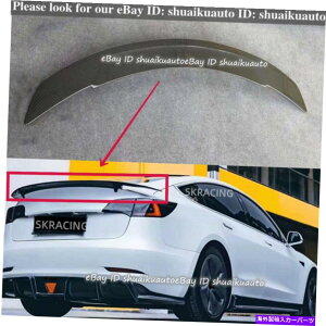 CO GAp[c eXf3̃J[{t@Co[AgNbvLbg17-22l^õptH[}X Carbon Fiber Rear Trunk Lip Kit For Tesla Model 3 17-22 Spoiler Wing Performance