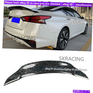 CO GAp[c 2019-21čbTeBAiAeB}bJ[{t@Co[AgNbvX|C[EBO For 2019-21 Nissan Teana Altima Forged Carbon Fiber Rear Trunk Lip Spoiler Wing