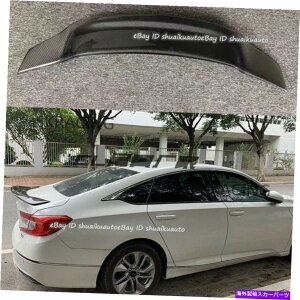 �C�O�� �G�A���p�[�c �J�[�{���t�@�C�o�[���A�g�����N�E�B���O���b�v�X�|�C���[�z���_�A�R�[�h10�C���X�p�C�A18-20 Carbon Fiber Rear Trunk Wing Lip Spoiler For Honda Accord 10th inspire 18-20