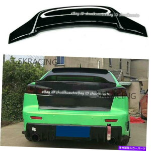 海外製 エアロパーツ 三菱ランサーのためのグロスブラックリアトランクスポイラーウィングエボリューションエボ2008-17 Gloss Black Rear Trunk Spoiler Wing For Mitsubishi Lancer Evolution EVO 2008-17