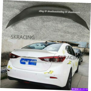 CO GAp[c }c_3Z_ANZ2014-18hFRPAgNX|C[bvEBO For Mazda 3 Sedan Axela 2014-18 Unpainted FRP Rear Trunk Spoiler Lip Wing