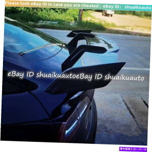CO GAp[c eXf3EBOAgN2017-2021VX^CAOXubNX|C[ For Tesla Model 3 Wing Rear Trunk 2017-2021 New Style Real Gloss Black Spoiler