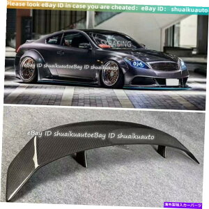 CO GAp[c Infiniti G37N[y2DR 2008-13AJ[{t@Co[gNGTX|C[AEBO Fit Infiniti G37 Coupe 2Dr 2008-13 Real Carbon Fiber Trunk GT Spoiler Rear Wing