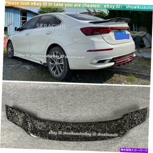 CO GAp[c Kia Forte K3 2019 2020 2021̂߂̒bJ[{t@Co[AgNbvX|C[EBO Forged Carbon Fiber Rear Trunk Lip Spoiler Wing For Kia Forte K3 2019 2020 2021
