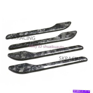 CO GAp[c eXf3 yOhAnhJo[gbYf@ For Tesla Model 3 Y Exterior Door Handle Cover Trims Forged Dry Carbon Fiber