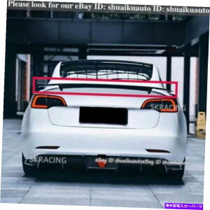 CO GAp[c eXf3 17-22X|C[EBOptH[}XJ[{t@Co[AgNbvLbg For Tesla Model 3 17-22 Spoiler Wing Performance Carbon Fiber Rear Trunk Lip Kit