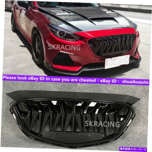 CO GAp[c }c_3 Axela 2017-2018 Gloss Black Front Bumper Grille Radiator Grill Trim For Mazda 3 AXELA 2017-2018 Gloss Black Front Bumper Grille Radiator Grill Trim