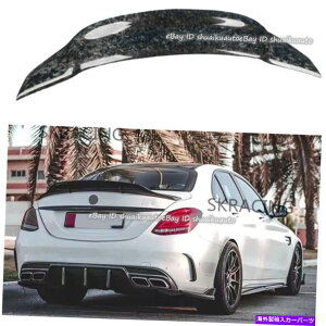 CO GAp[c ZfXxcW205 C63 AMG 2015-2020bJ[{t@Co[AgNX|C[ For Mercedes Benz W205 C63 AMG 2015-2020 Forged Carbon Fiber Rear Trunk Spoiler