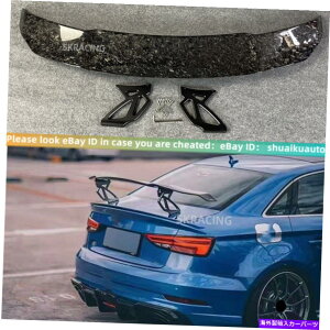 CO GAp[c AEfB2014-20 A3 S3 RS3 GTX^CFORGEDJ[{t@Co[AgNX|C[EBOp For Audi 2014-20 A3 S3 Rs3 GT Style Forged Carbon Fiber Rear Trunk Spoiler Wing