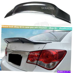 CO GAp[c V{[N[Ŷ߂̃J[{t@Co[_bNrAgNbvX|C[EBO2011-2015 Carbon Fiber Duckbill Rear Trunk Lip Spoiler Wing For Chevrolet Cruze 2011-2015