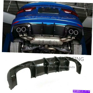 CO GAp[c AEfBS3 A3 Sline 2017-2019pAop[fBt[U[bvX|C[J[{t@Co[ Rear Bumper Diffuser Lip Spoiler Carbon Fiber For Audi S3 A3 SLINE 2017-2019