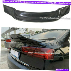 CO GAp[c AEfBA6 S6Z_2012-2018AgNl^oW^J[{t@Co[tBbg For Audi A6 S6 Sedan 2012-2018 Rear Trunk Spoiler Lid Wing Carbon Fiber Refit